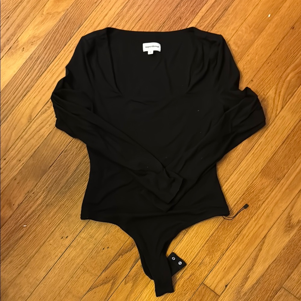 Black Long Sleeve Bodysuit
